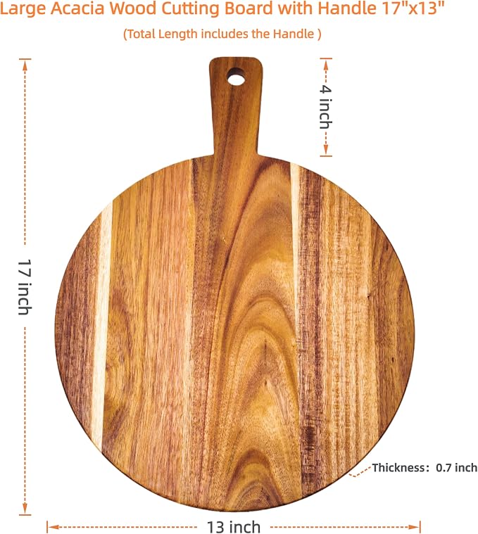 Large Acacia Wood Cutting Board - Image 6