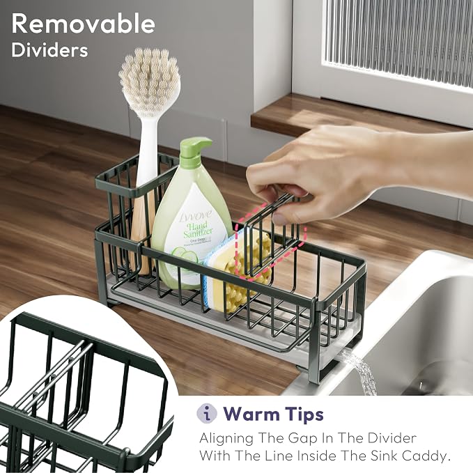 SWTYMIKI Sponge Holder for Kitchen Sink - Image 4