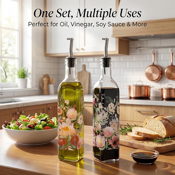 Topadorn 17 oz Olive Oil Dispenser Bottle Set - Image 3