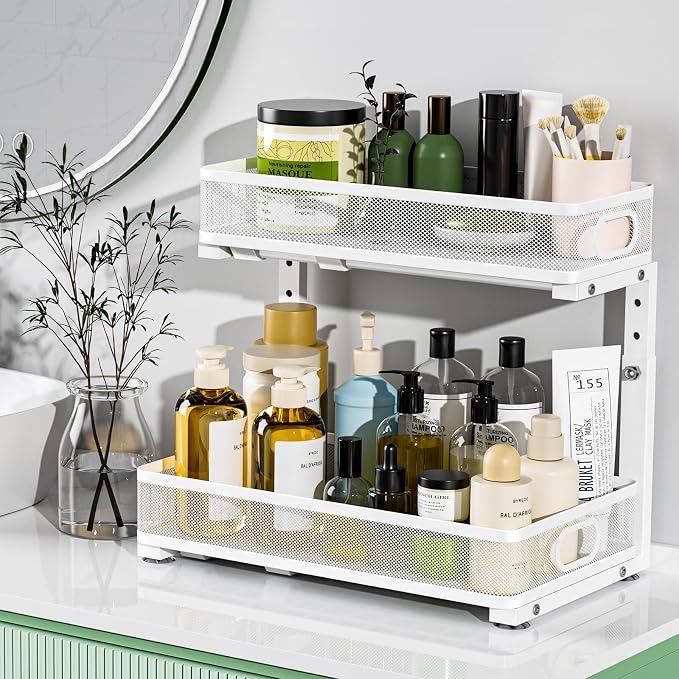 Under Sink Organizer, High Adjustable 2 Tier Under Sink Organizers and Storage - Image 8