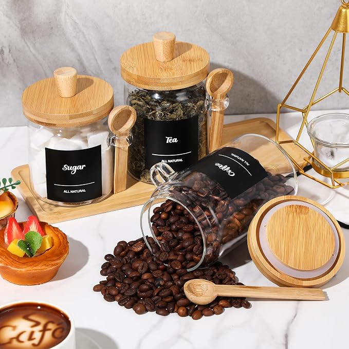 Suclain 3 Pcs Glass Coffee Container - Image 5