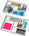 Madesmart Set of 2 Plastic 6-Compartment Drawer Organizer Gadget Trays by madesmart%C2%AE