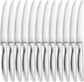 SuperCook Steak Knives Set of 12, Stainless Steel, High End, Dishwasher Safe by SuperCook