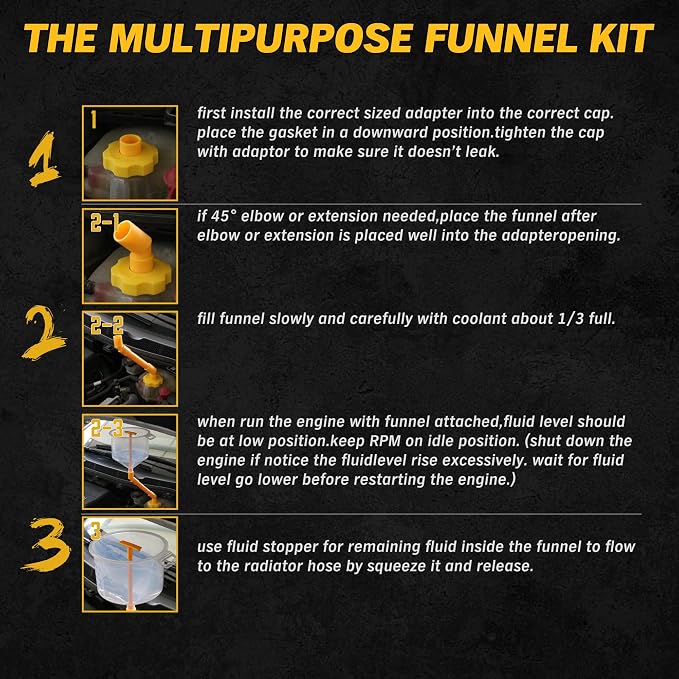ELEAD No-Spill Coolant Funnel Kit - Image 7