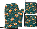 Fall Oven Mitts and Hot Pads Set by Unknown