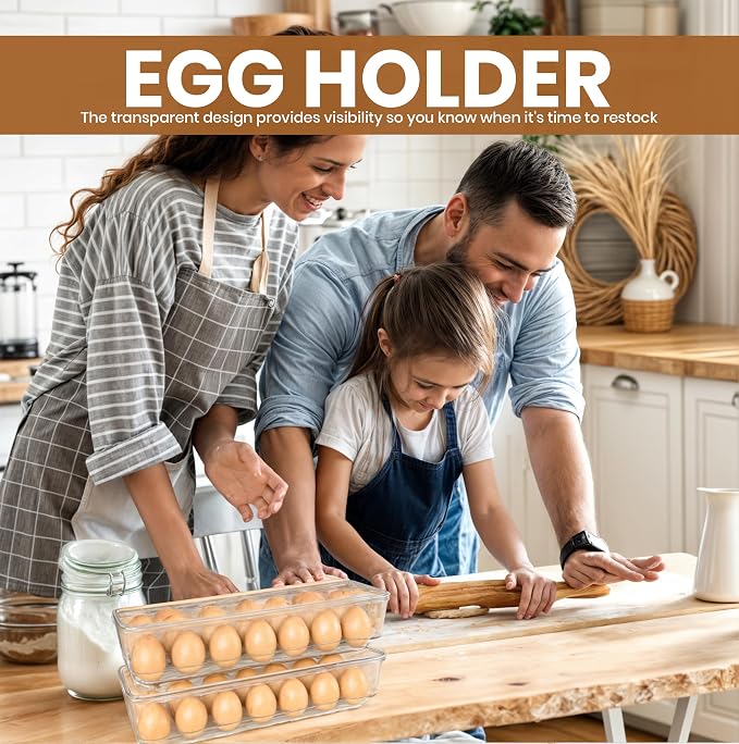 Utopia Home Egg Container With Lid and Handle - Image 2