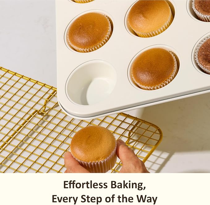 CAROTE 6-Piece Ceramic Baking Pans Set, Aluminized Steel Bakeware Sets - Image 5