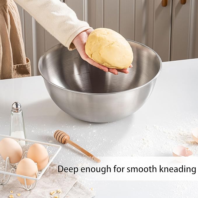 304 Stainless Steel Kitchen Colander Set, 3.5QT Colander - Image 6