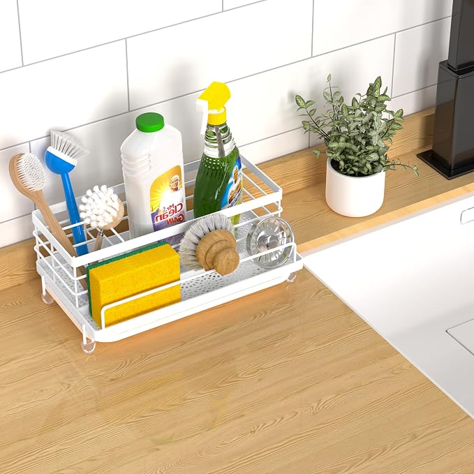 Cisily Sink Caddy Organizer, Kitchen Sink Accessories - Image 6