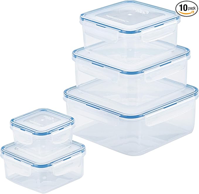 LOCK & LOCK Easy Essentials Food Storage lids/Airtight containers, BPA Free by LocknLock