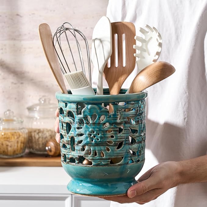 Farmhouse Kitchen Utensil Holder - Image 6