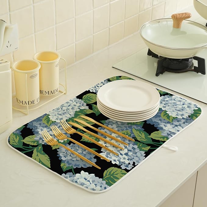 Spring Floral Dish Drying Mat 18x24 Inches - Image 6
