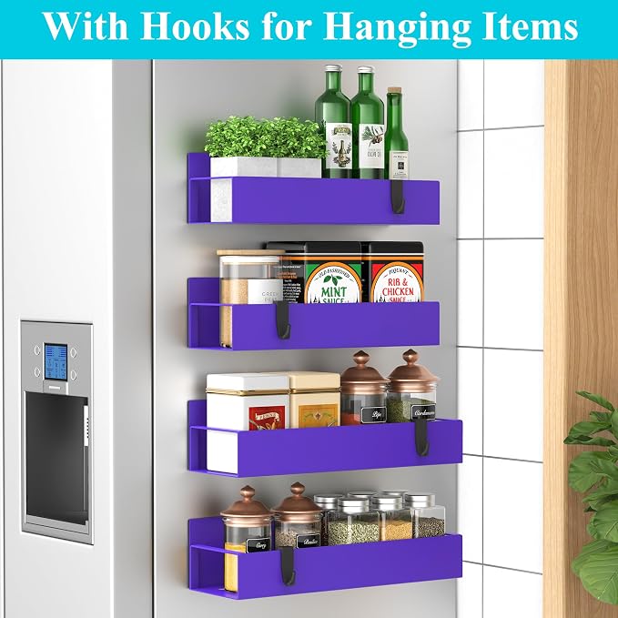 HuggieGems 4 Pack Magnetic Spice Storage Rack Organizer - Image 2
