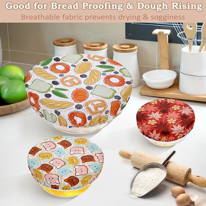 5-Size Reusable Beeswax Bowl Covers - Image 4
