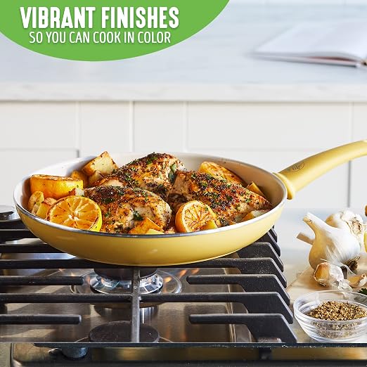 GreenLife Nonstick 8" Frying Pan Skillet, Non-Toxic PFAS-Free Ceramic Nonstick - Image 7