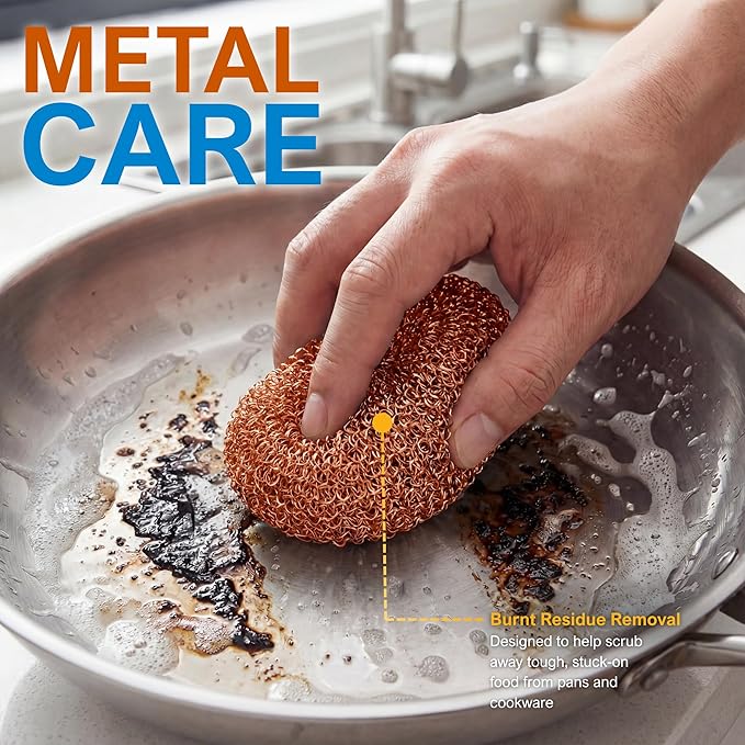 PAMI Heavy Duty Non Scratch Copper Scrubbers - Image 4
