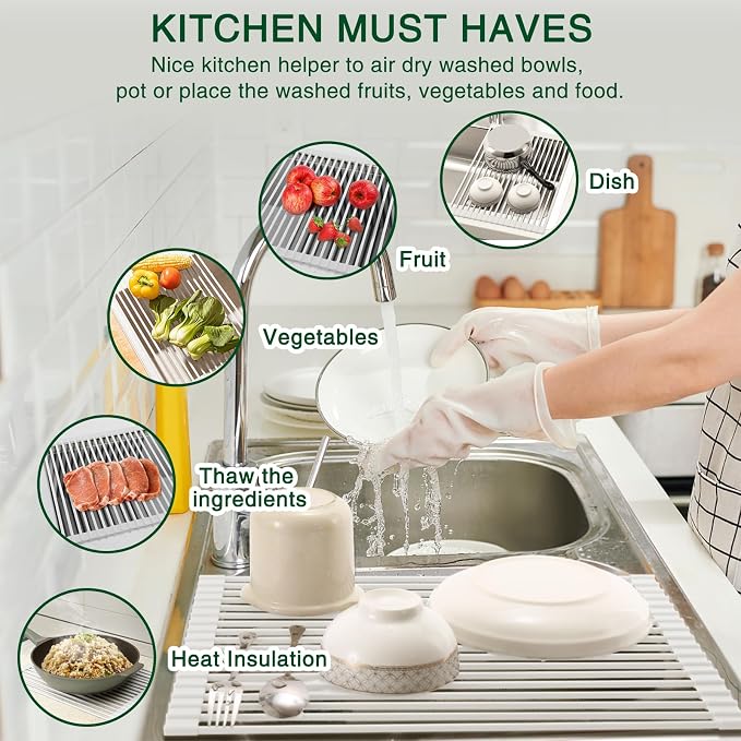 Hanzenma Roll Up Dish Drying Rack - Image 3