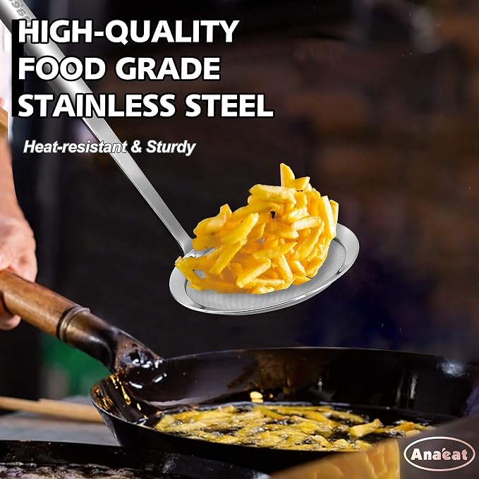 Anaeat 5.5" Stainless Steel Fat Skimmer Spoon - Image 3