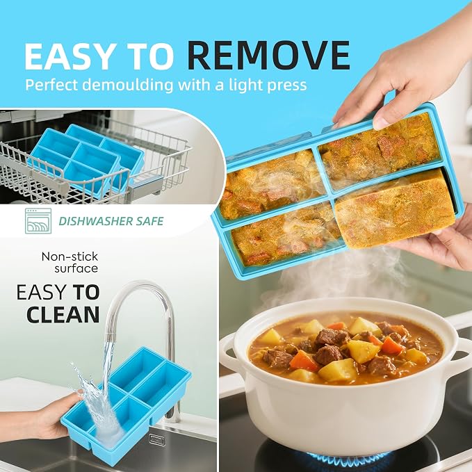 Silicone Freezer Molds for Soup - Image 4