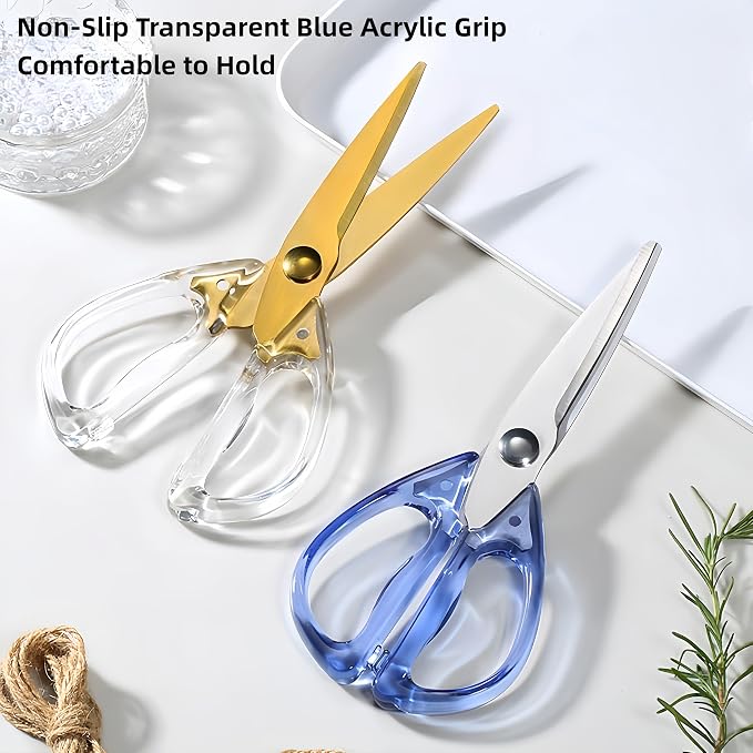 8.0inch Kitchen Shears, Sharp Stainless Steel Meat & Poultry Scissors, - Image 5