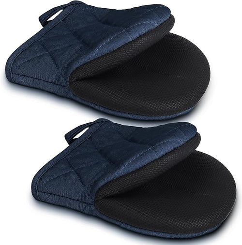 1 Pair Short Oven Mitts by Qulable