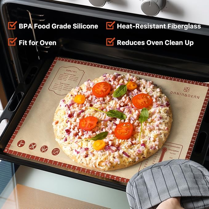 Silicone Baking Mat, Reusable Food Grade Silicone Counter Mat - Image 2