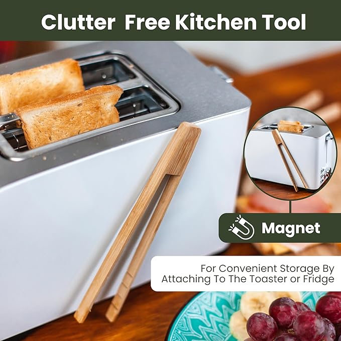 Toaster Tongs With Magnet | Kitchen Utensils - Image 3