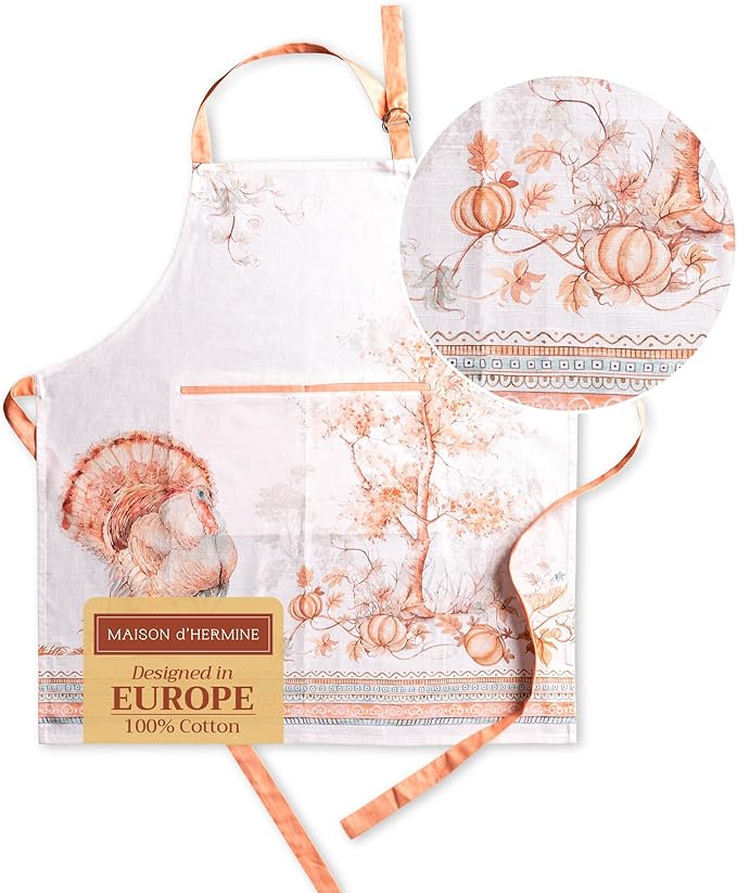 Maison d' Hermine 100% Cotton Apron by MaisondHermine