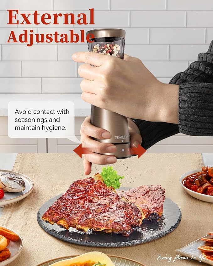 Electric Salt and Pepper Grinder Set - Image 6