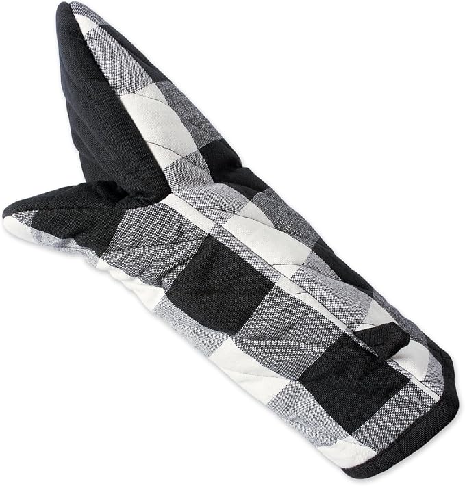DII Buffalo Check Kitchen Collection, Classic Farmhouse Kitchen Set, Oven Mitt - Image 2