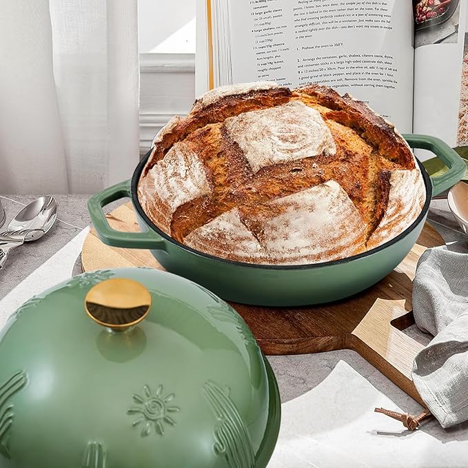 Flavehc Bread Oven Cast Iron Bread Dutch Oven - Image 8