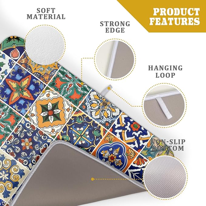 Talavera Mexican Tiles Dish Drying Mat - Image 4