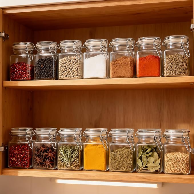 R DRURLCD 20 Pack Small 4 oz Glass Spice Jars - Image 4