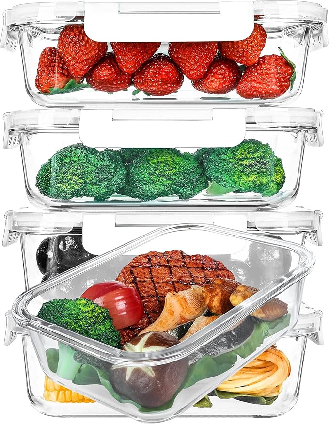 Glass Meal Prep Containers by MMCIRCO
