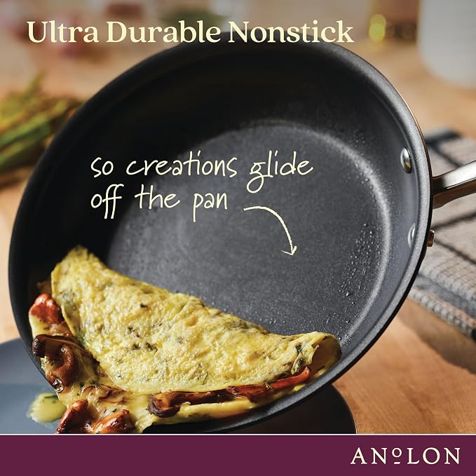 Anolon Advanced Home Hard Anodized Nonstick Frying Pan, 14.5 Inch – Large - Image 6