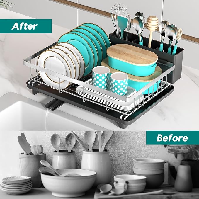 MERRYBOX Stainless Steel Dish Drying Rack - Image 6