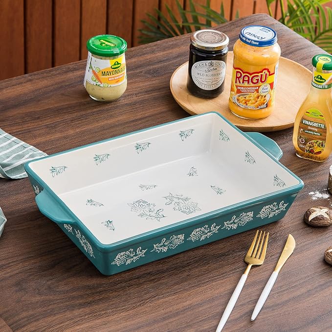 Wisenvoy Casserole Dish Baking Dish Ceramic Lasagna Pan Bakeware Sets Baking - Image 2