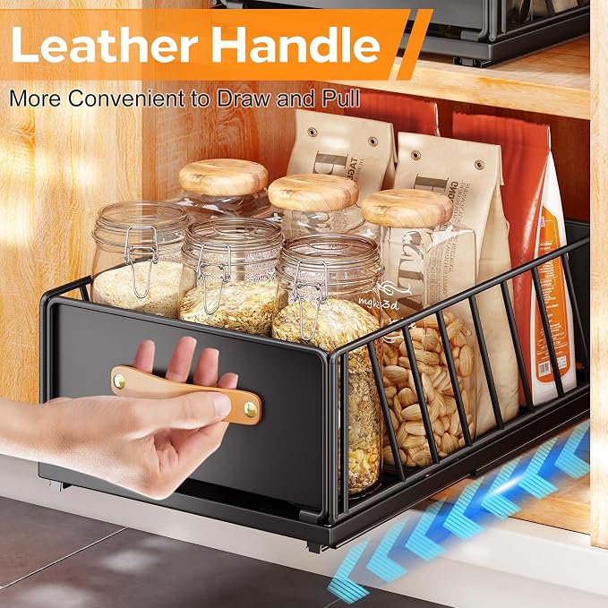 Pull out Cabinet Organizer, Heavy Duty Slide out Pantry Shelves Drawer Storage - Image 7