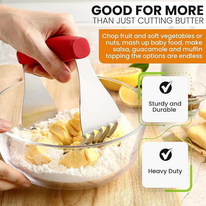 Spring Chef Red XL Size Dough Blender Tool - Image 6