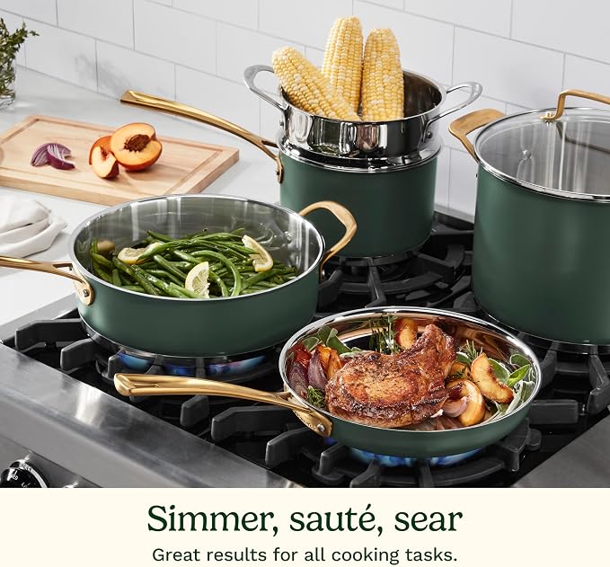 Cuisinart Cookware Set, 11 Piece Stainless Steel Cookware Pots and Pans - Image 4