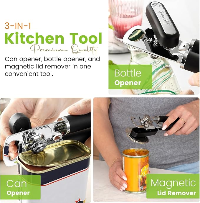 Spring Chef Stainless Steel Can Opener - Image 4