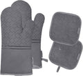 4Pcs Oven Mitts and Pot Holders Set, 572F Heat Resistant Oven Glove, Soft by Tormays
