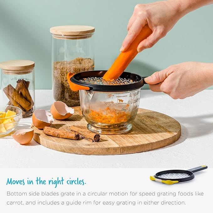 Dreamfarm Ograte Two-Sided Coarse Food & Vegetable Speed-Grater - 6mm Coarse - Image 5