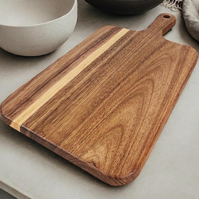 ZeQi 2PCS Small Acacia Wood Cutting Board - Image 2
