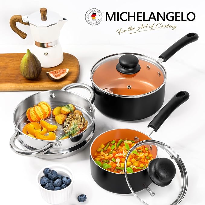 MICHELANGELO Nonstick Sauce Pan - Image 7