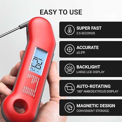 ThermoMaven Professional Meat Thermometer Digital, Ultra-Fast 0.5 Sec Instant - Image 2