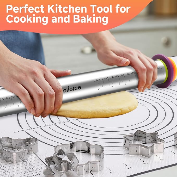 Stainless Steel Rolling Pin - Image 2