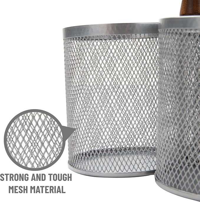 Mind Reader 3-Compartment Mesh Organizer Caddy - Image 2