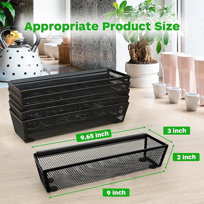 Smgmg Silverware Drawer Organizer, 6 Pack Utensil Organizer - Image 2