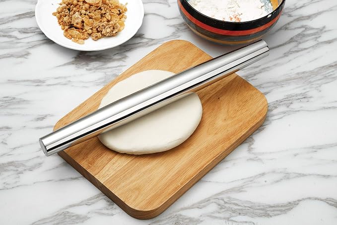 Fox Run Stainless Steel Rolling Pin, Tapered French Rolling Pin - Image 2